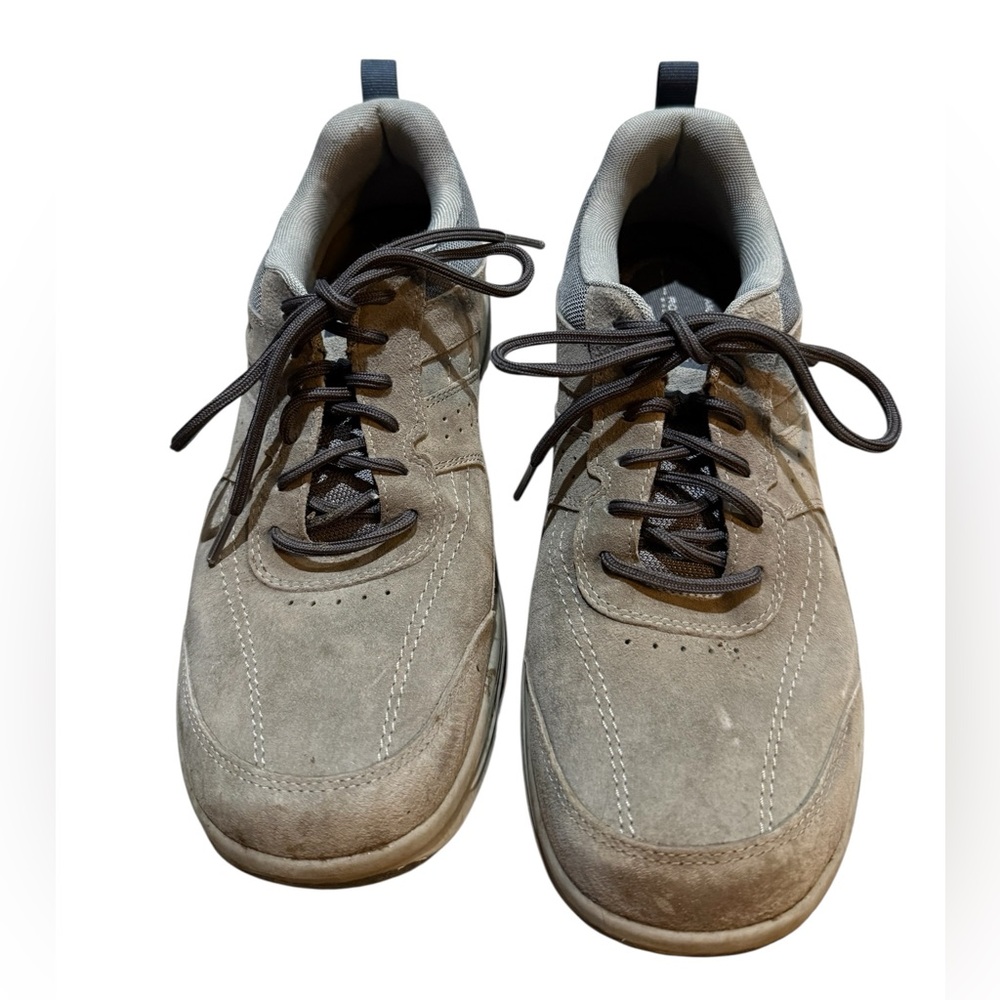 Rockport Mens Gray Suede Sneakers